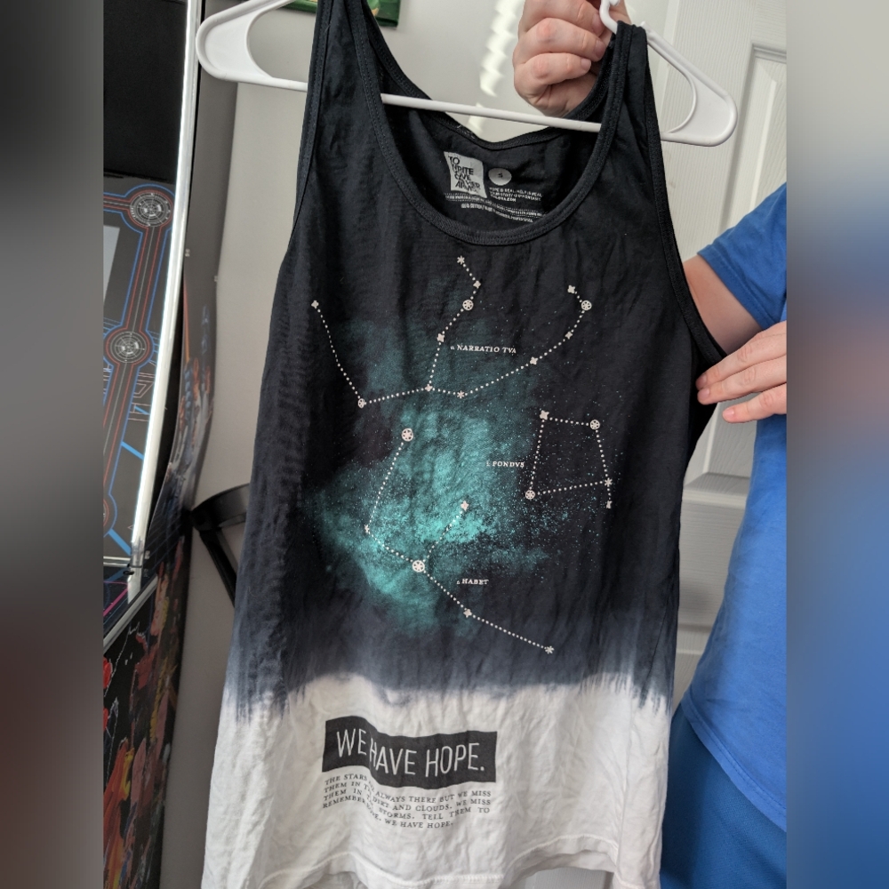 Black and White Constellation Tank Top